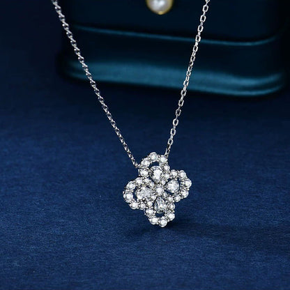 [TOPON]LOOP NECKLACE FULL MOTIF DIAMOND 16MM MULTIPLE COLORS