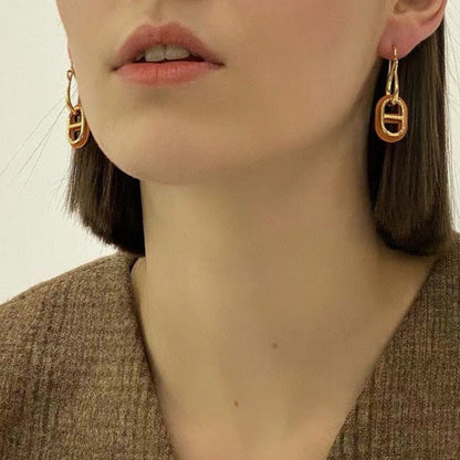 [TOPON]HM O'MAILLON GOLD EARRINGS