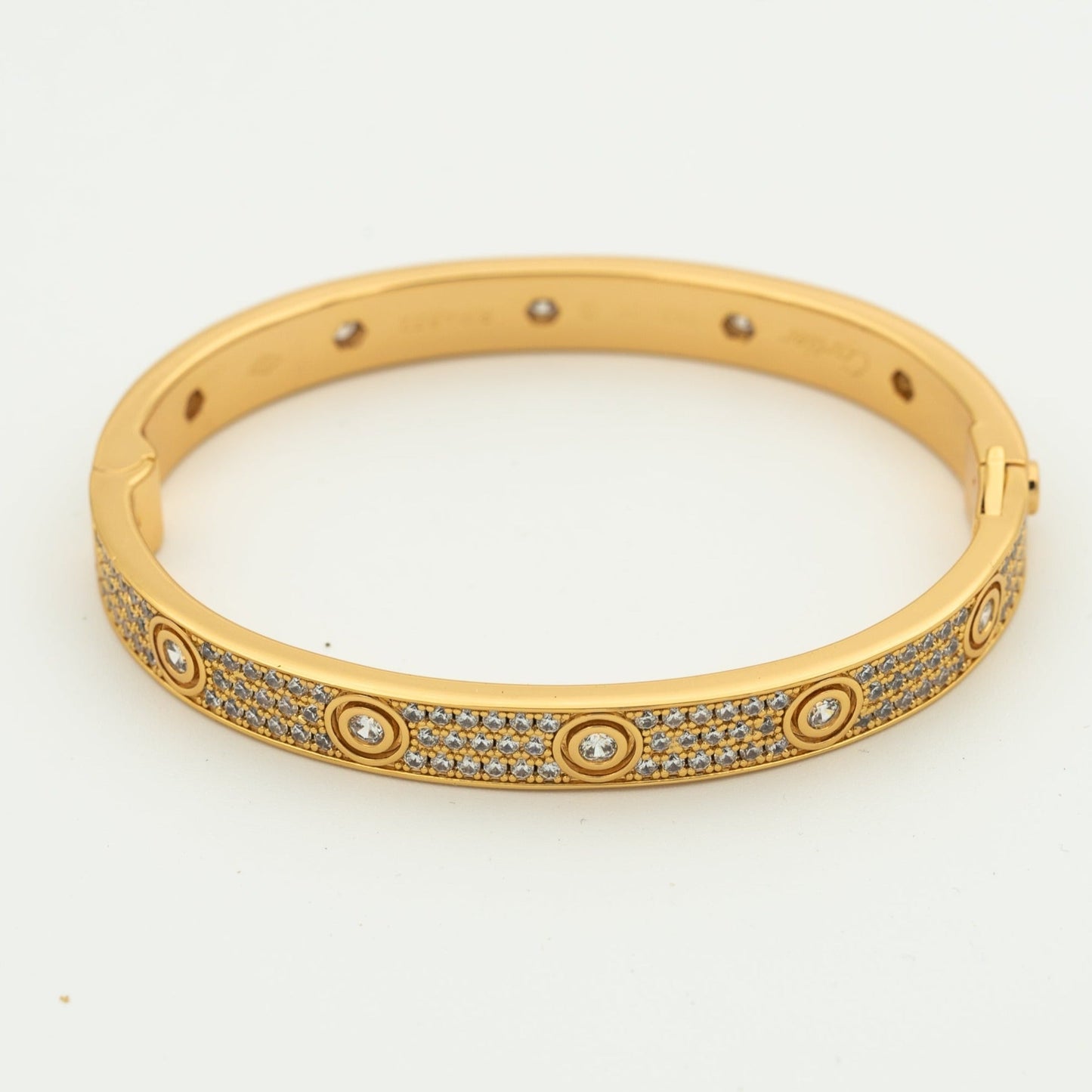 [TOPON]LOVE BRACELET 6.1MM DIAMOND-PAVED 10 BIG DIAMONDS