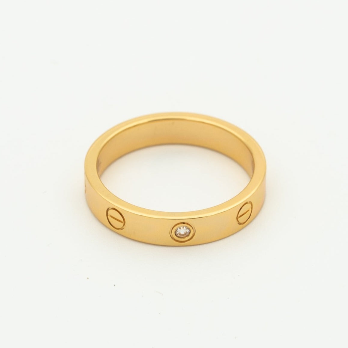 [TOPON]LOVE RING 4MM 1 DIAMOND PINK GOLD