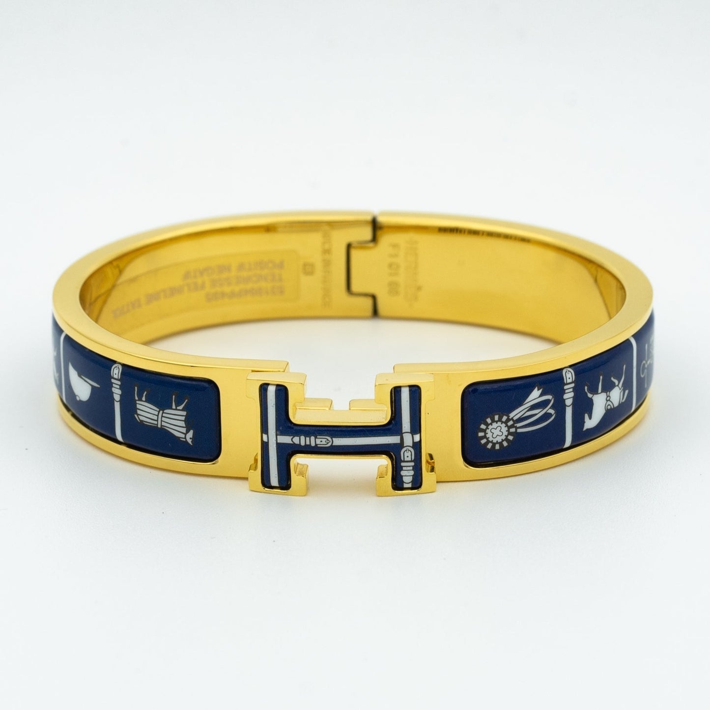 [TOPON]H BRACELET BLUE CERAMIC