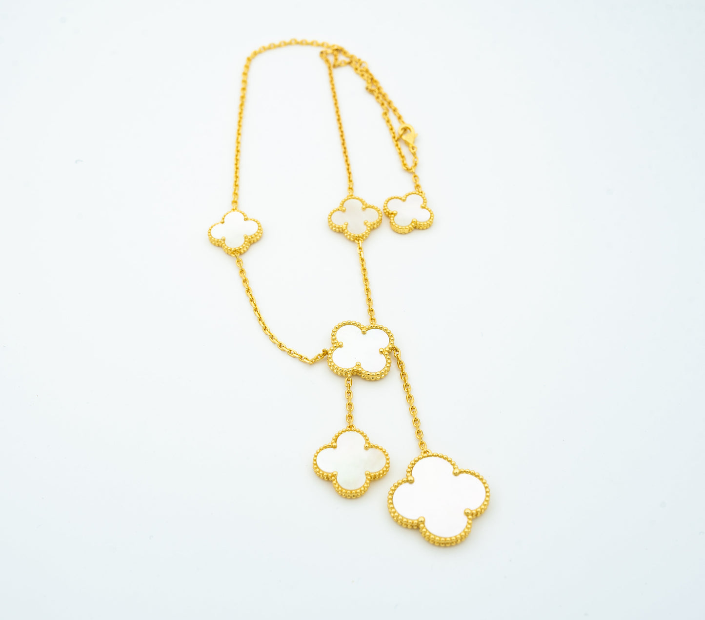 [TOPON]CLOVER MOTHER OF PEARL NECKLACE 6 MOTIF