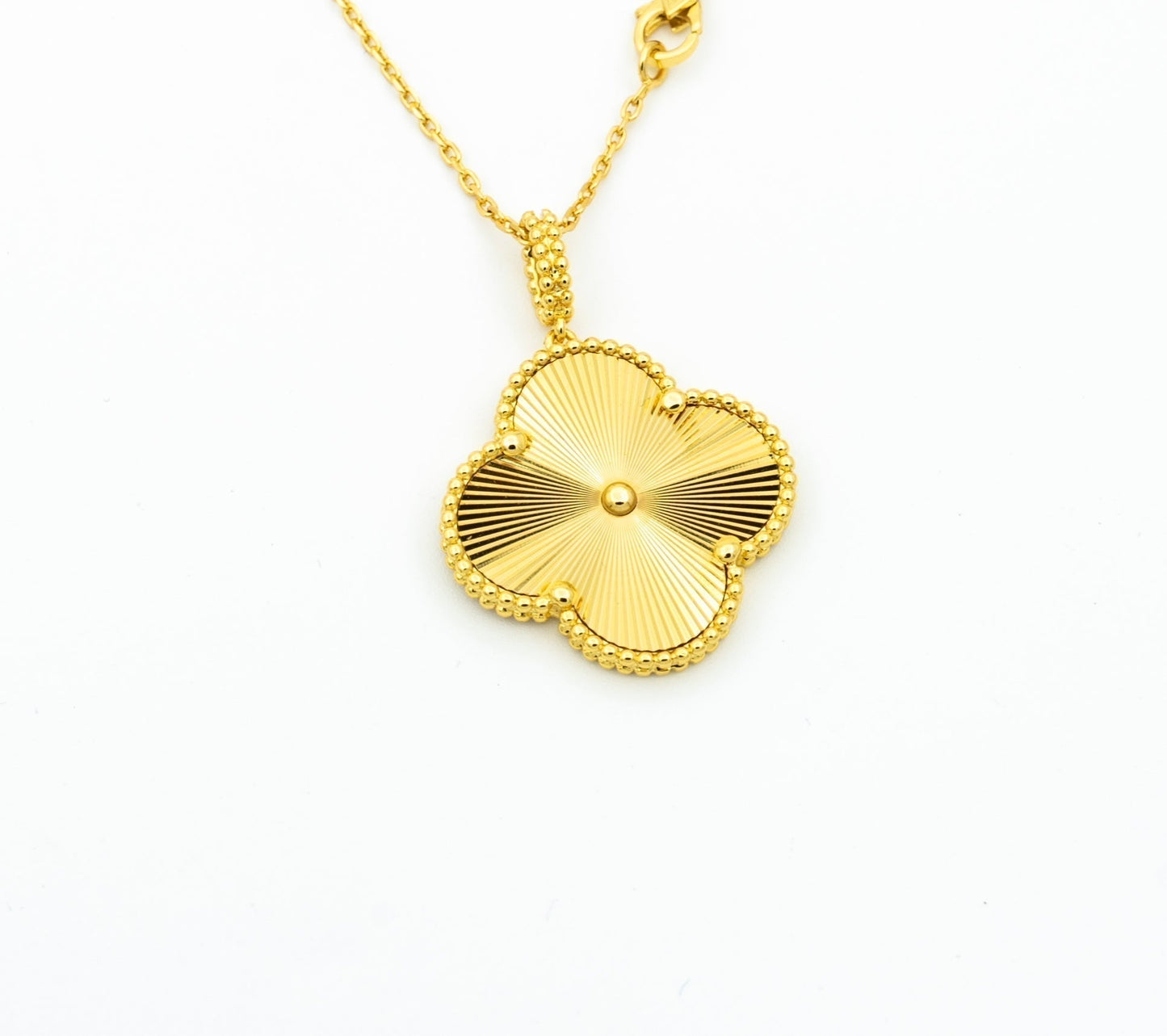 [TOPON]CLOVER 25MM PEDANT NECKLACE GOLD