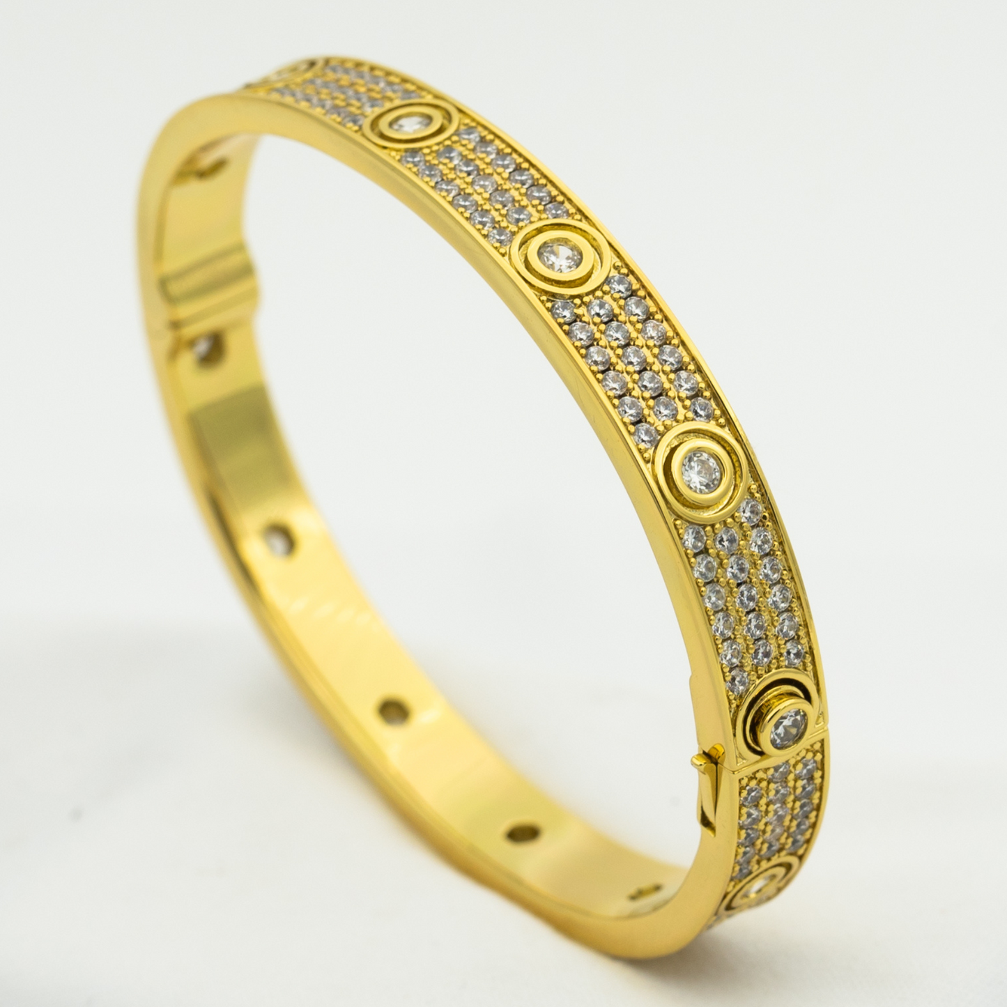 [TOPON]LOVE BRACELET 6.1MM DIAMOND-PAVED 10 BIG DIAMONDS