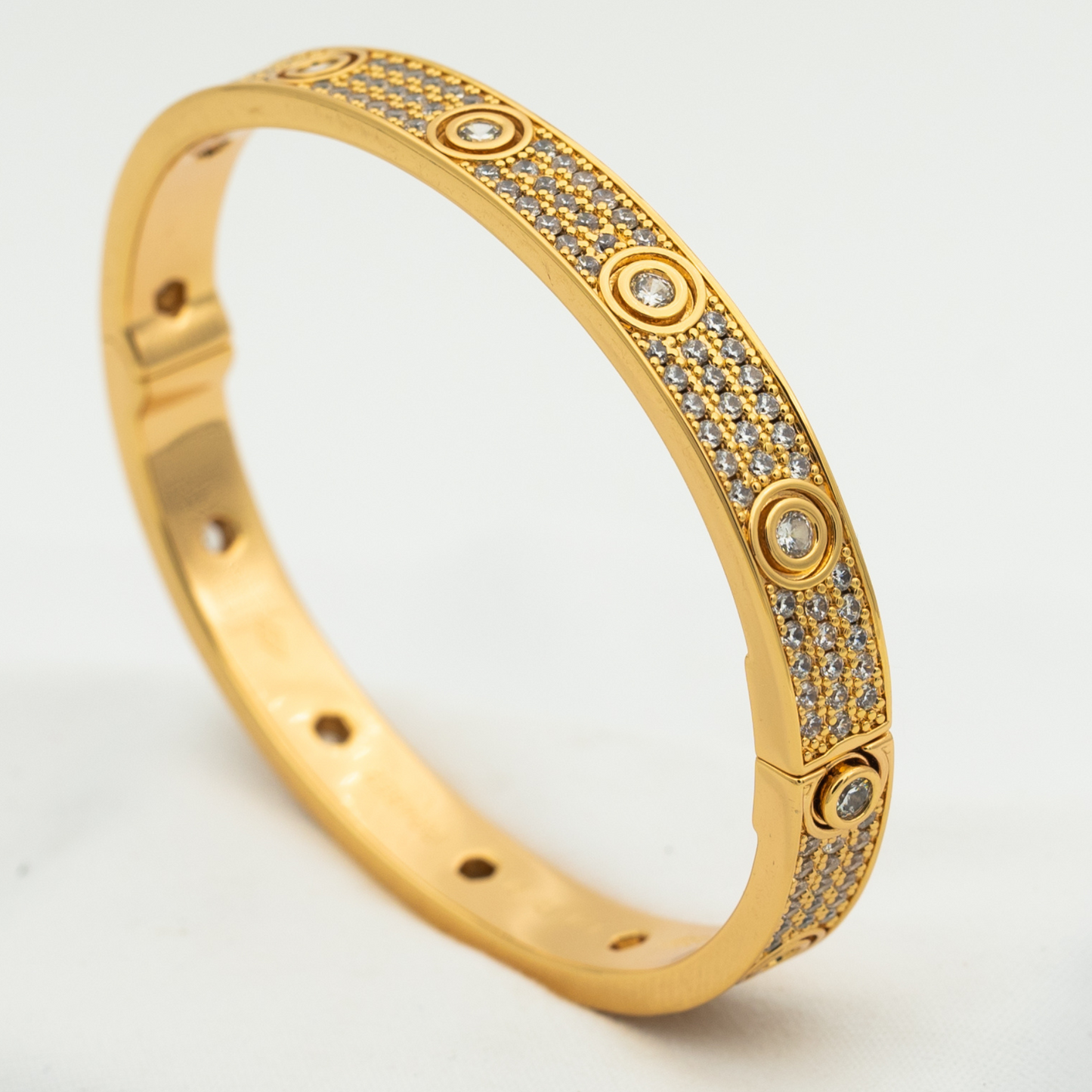 [TOPON]LOVE BRACELET 6.1MM DIAMOND-PAVED 10 BIG DIAMONDS