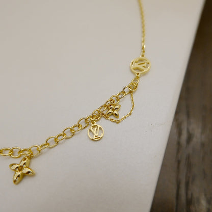 [TOPON]BLOOMING SUPPLE NECKLACE BRASS