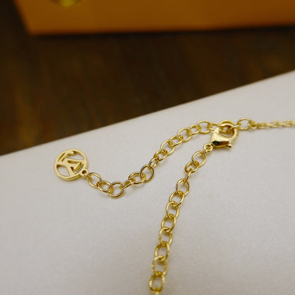 [TOPON]BLOOMING SUPPLE NECKLACE BRASS