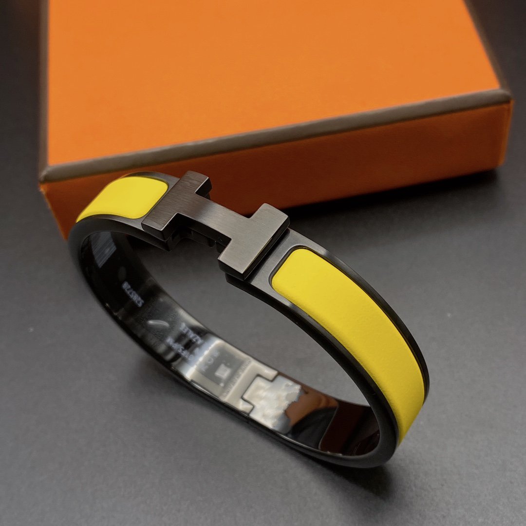 [TOPON]CLIC HM SO BLACK YELLOW BRACELET