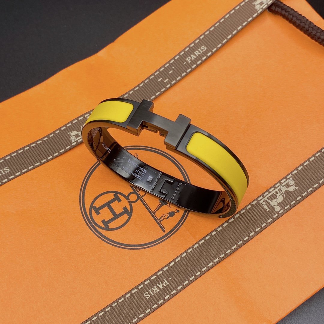 [TOPON]CLIC HM SO BLACK YELLOW BRACELET