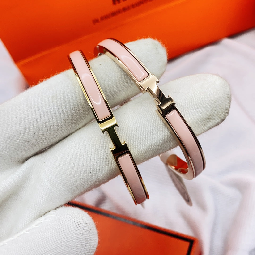 [TOPON]CLASSIC HM CLIC  PINK 8MM ENAMEL BRACELET