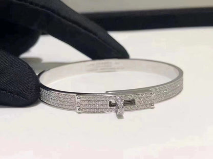 [TOPON]HM KELLY BRACELET IN SILVER AND FULL PAVE DIAMOND