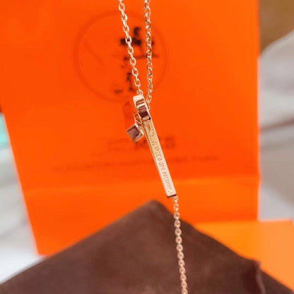 [TOPON]HM NECKLACE PLATINUM ROSE GOLD DIAMOND