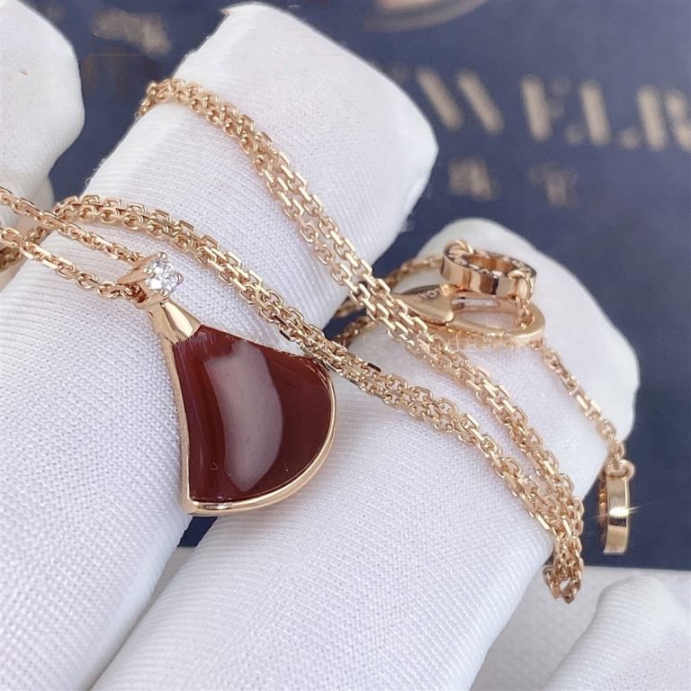 [TOPON]DREAM NECKLACE CARNELIAN 1 DIAMOND