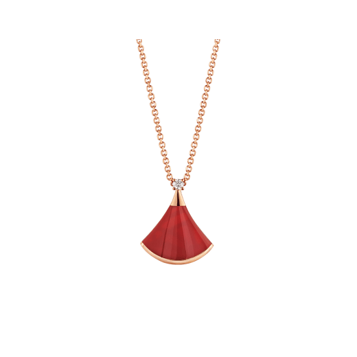 [TOPON]DREAM NECKLACE CARNELIAN 1 DIAMOND