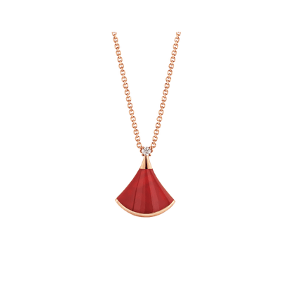 [TOPON]DREAM NECKLACE CARNELIAN 1 DIAMOND