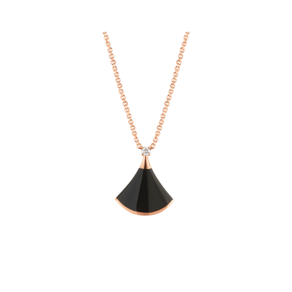 [TOPON]DREAM NECKLACE ONYX 1 DIAMOND