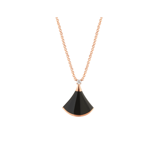 [TOPON]DREAM NECKLACE ONYX 1 DIAMOND