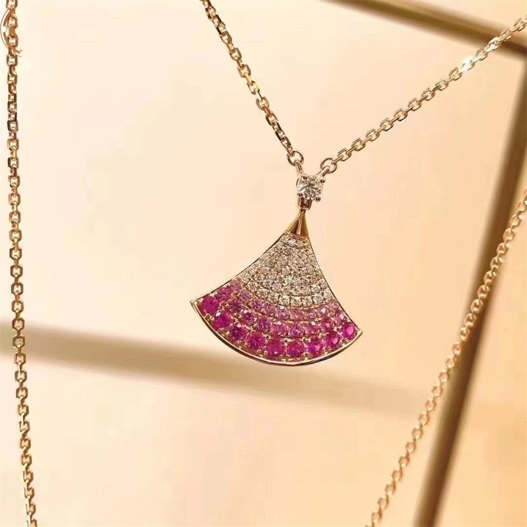 [TOPON]DREAM NECKLACE PINK GOLD PINK DIAMOND