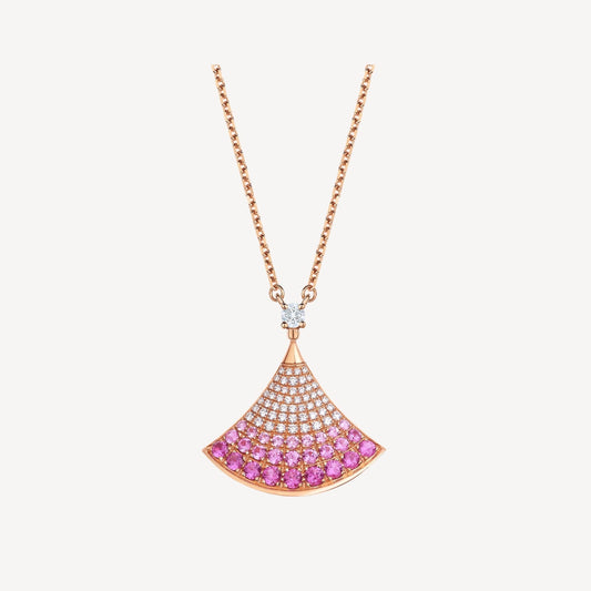 [TOPON]DREAM NECKLACE PINK GOLD PINK DIAMOND