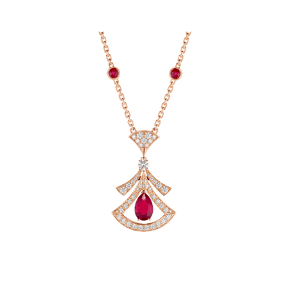 [TOPON]DREAM NECKLACE CARNELIAN DIAMOND PINK GOLD