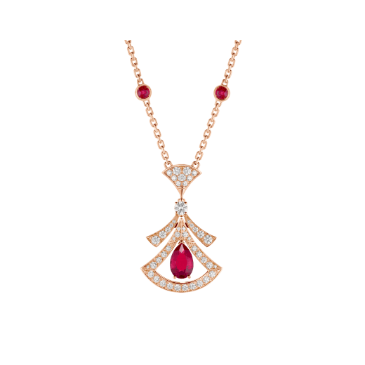 [TOPON]DREAM NECKLACE CARNELIAN DIAMOND PINK GOLD