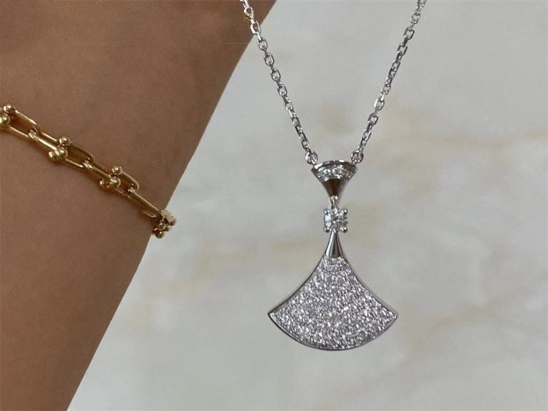 [TOPON]DREAM NECKLACE SILVER FULL DIAMOND