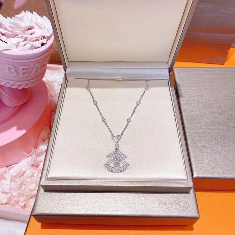 [TOPON]DREAM NECKLACE WHITE DIAMOND SILVER