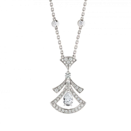 [TOPON]DREAM NECKLACE WHITE DIAMOND SILVER