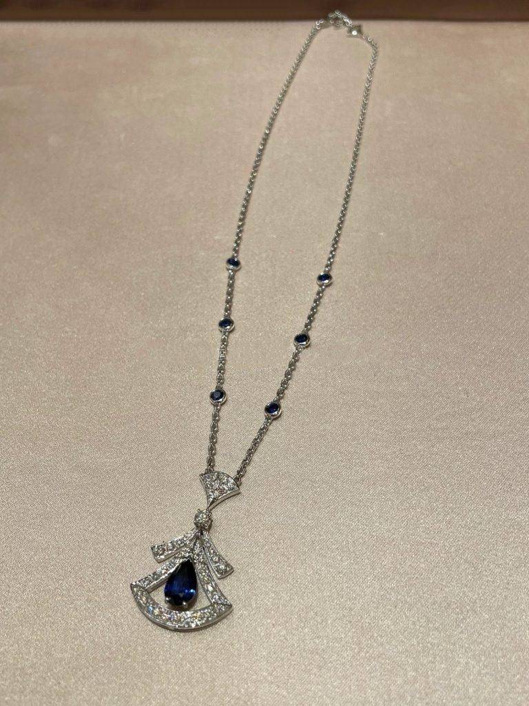 [TOPON]DREAM NECKLACE AGATE DIAMOND SILVER