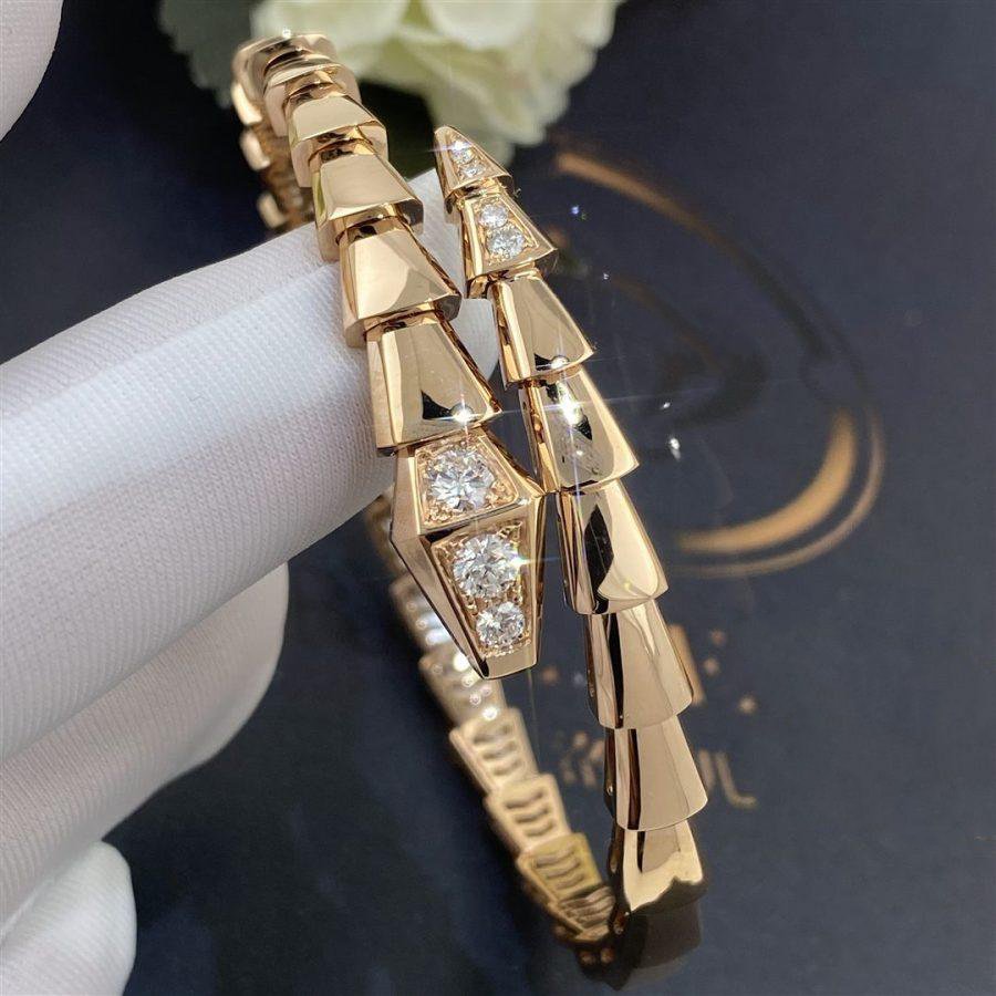 [TOPON]SERPENTI BRACELET DIAMONDS PINK GOLD