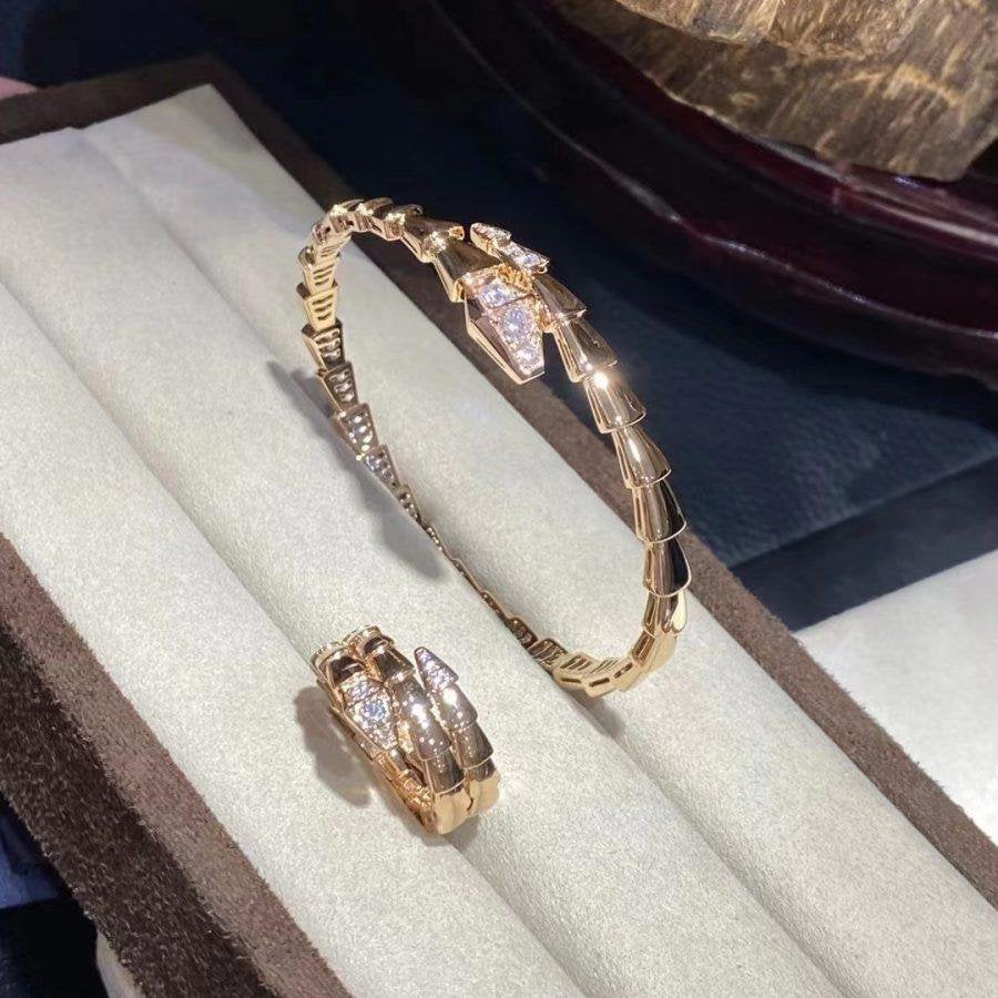 [TOPON]SERPENTI BRACELET DIAMONDS PINK GOLD