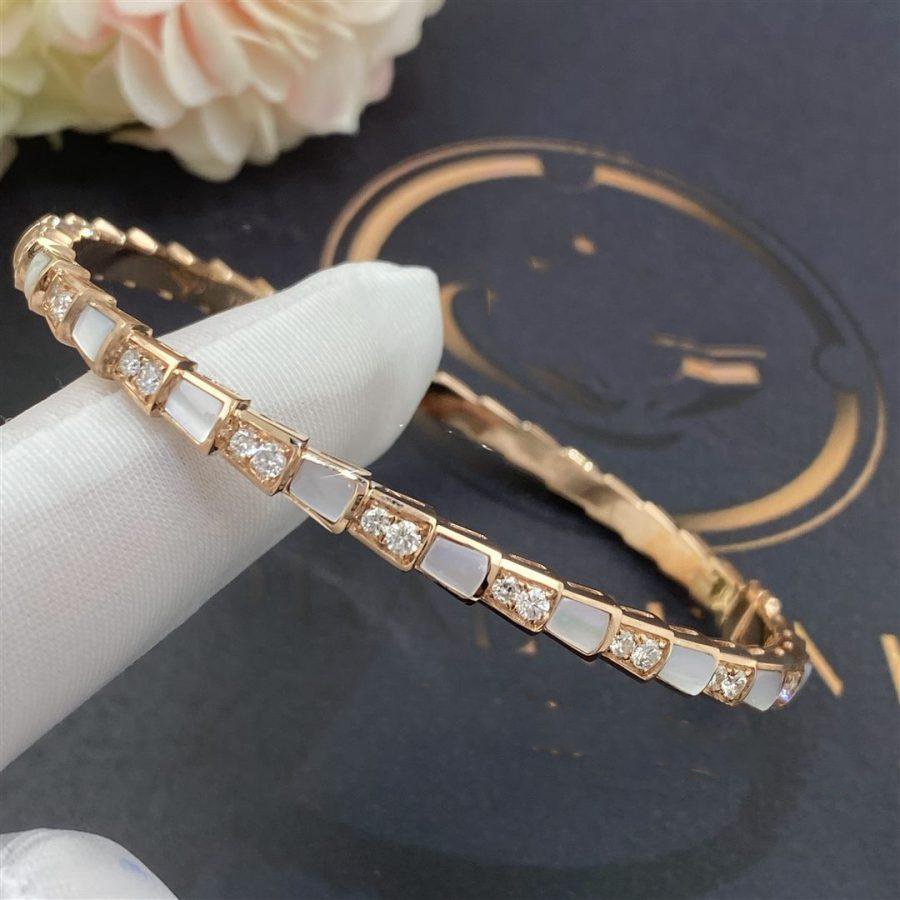 [TOPON]SERPENTI BRACELET PINK GOLD MOP DIAMOND