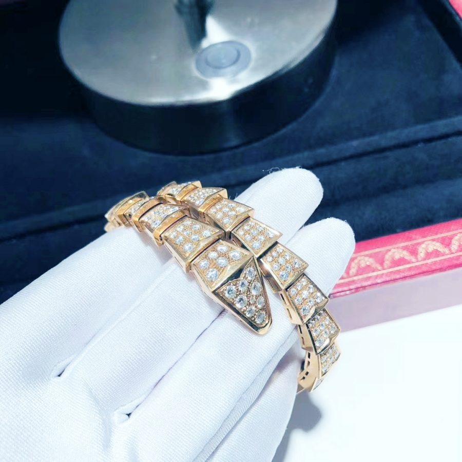 [TOPON]SERPENTI BRACELET 8MM PINK GOLD DIAMOND