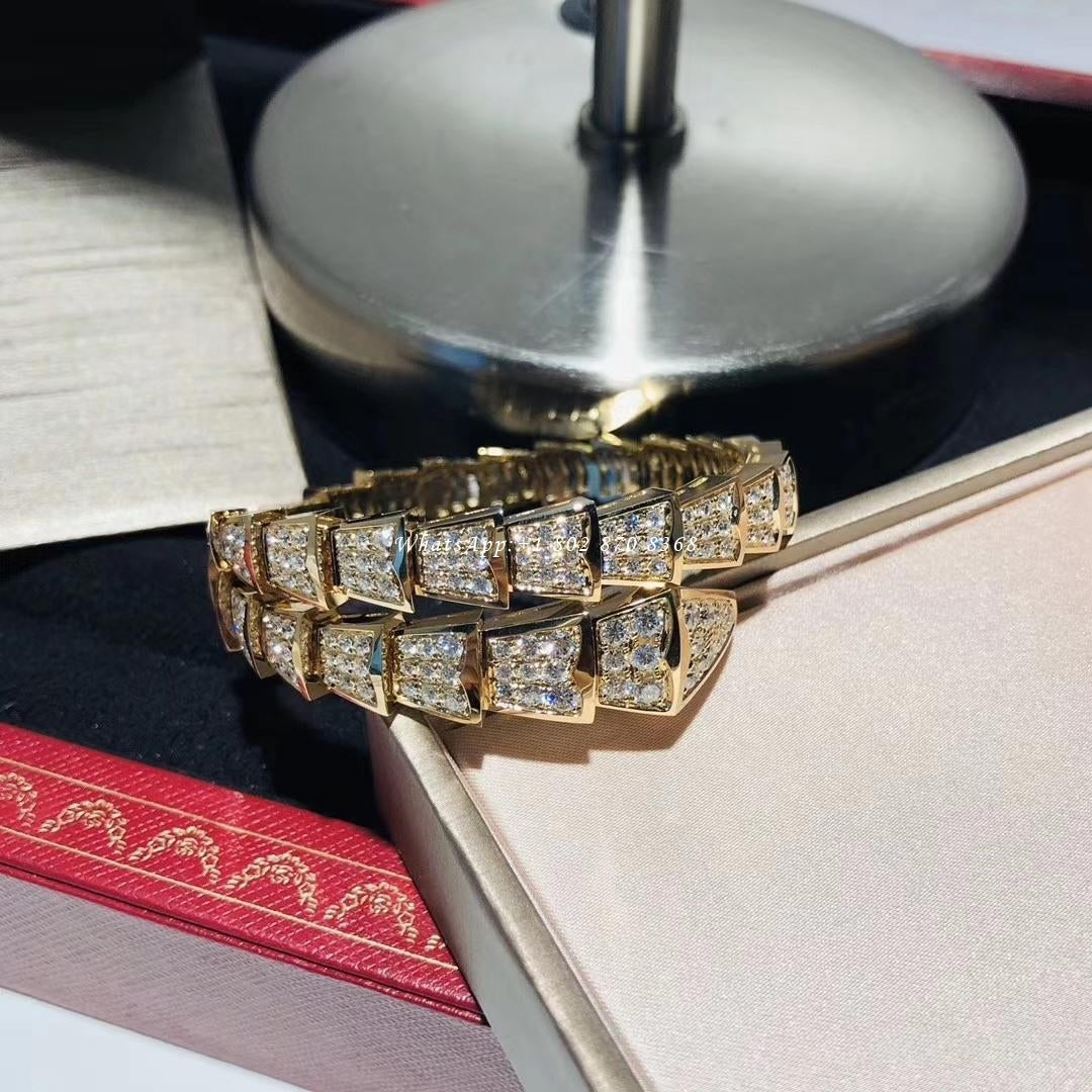 [TOPON]SERPENTI BRACELET 8MM GOLD DIAMOND