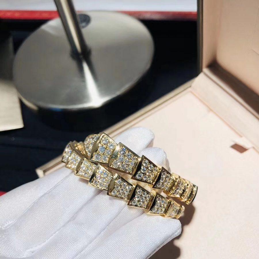 [TOPON]SERPENTI BRACELET 8MM GOLD DIAMOND