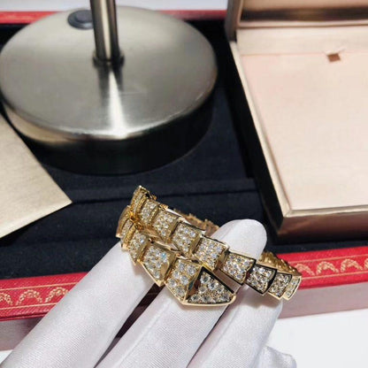 [TOPON]SERPENTI BRACELET 8MM GOLD DIAMOND