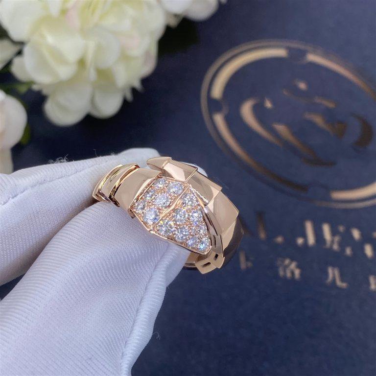 [TOPON]SERPENTI RING PINK GOLD DIAMOND