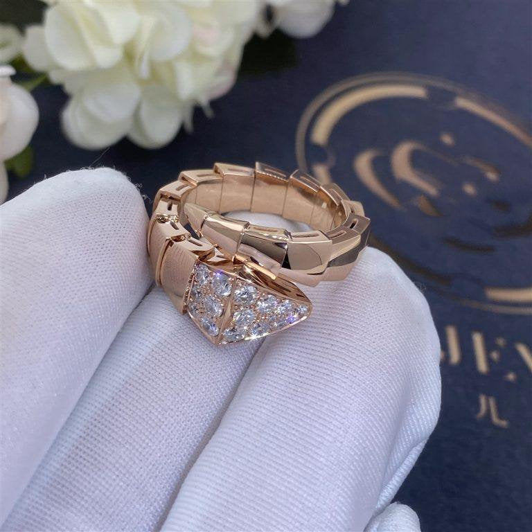 [TOPON]SERPENTI RING PINK GOLD DIAMOND