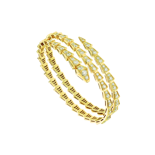 [TOPON]SERPENTI BRACELET GOLD DIAMOND DOUBLE ROW