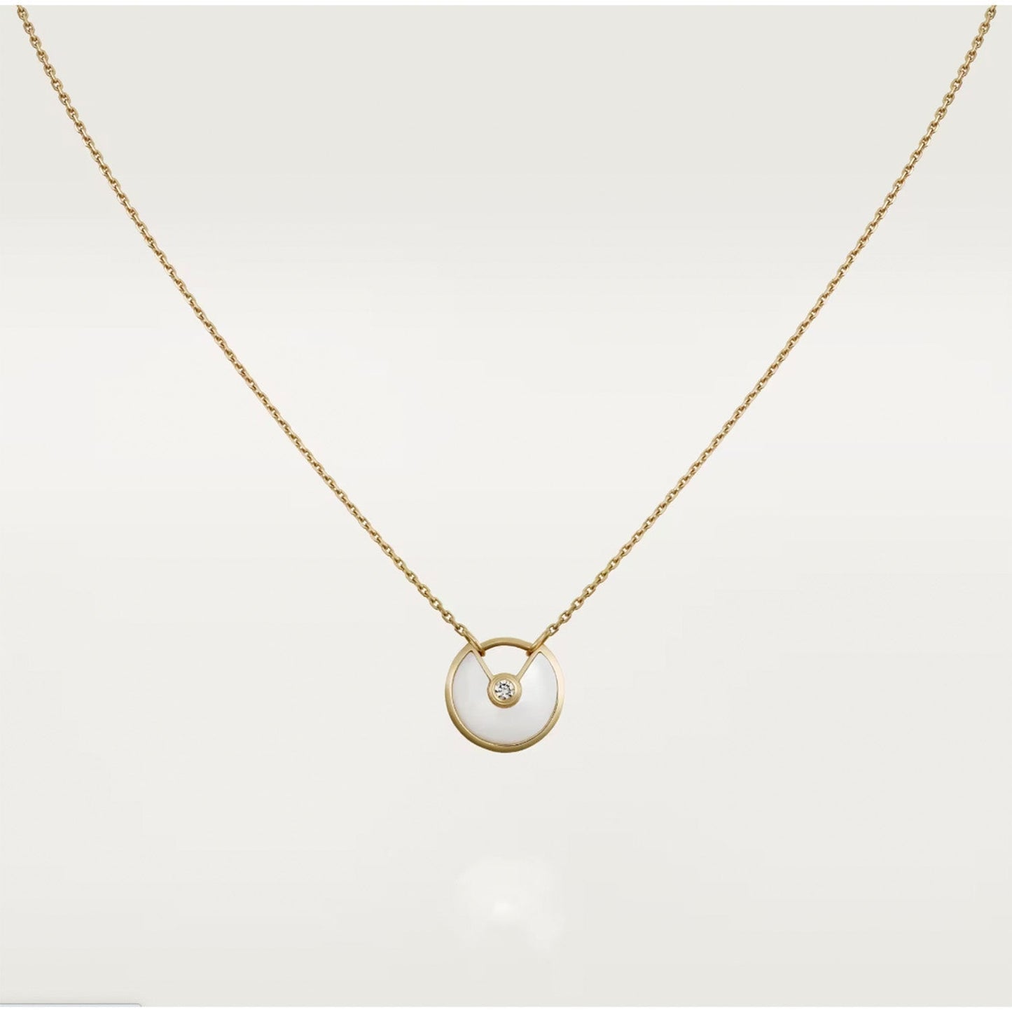 [TOPON]AMULETTE ROSE GOLD MOP NECKLACE