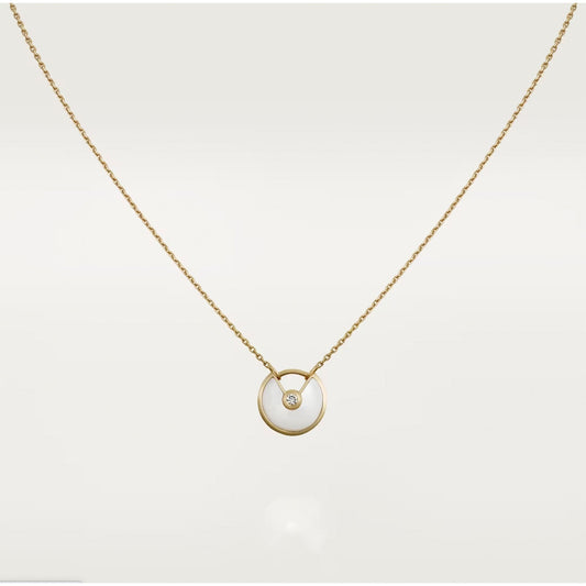 [TOPON]AMULETTE ROSE GOLD MOP NECKLACE