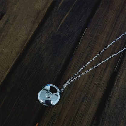 [TOPON]AMULETTE SILVER FULL DIAMOND NECKLACE