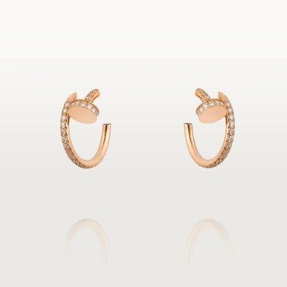 [TOPON]JUSTE EARRINGS 12.75MM PINK GOLD DIAMOND