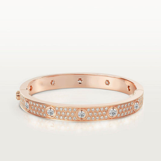 [TOPON]LOVE BRACELET 6.1MM DIAMOND-PAVED 10 BIG DIAMONDS