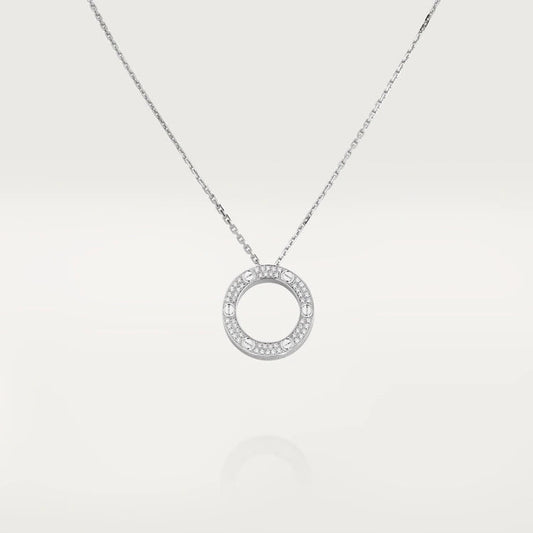 [TOPON]LOVE NECKLACE ADJUSTABLE SILVER