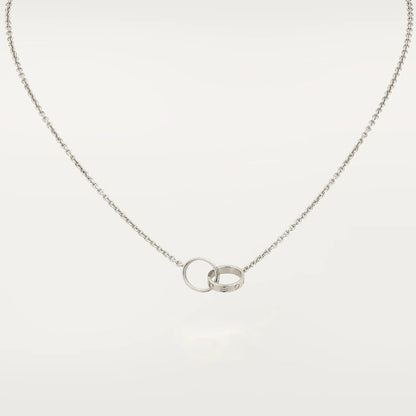 [TOPON]LOVE NECKLACE PINK GOLD AND SILVER