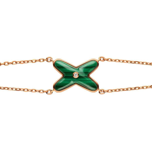 [TOPON]JEUX BRACELET MALACHITE PINK GOLD 1 DIAMOND