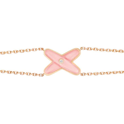 [TOPON]JEUX BRACELET PINK MOP PINK GOLD 1 DIAMOND