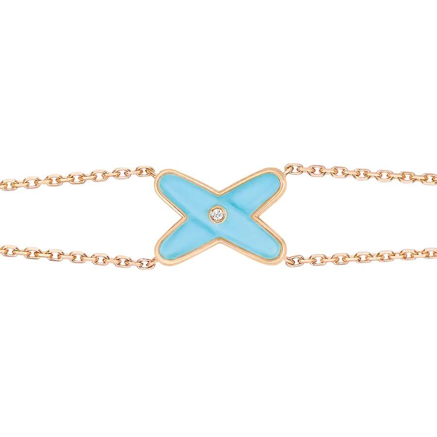 [TOPON]JEUX BRACELET TURQUOISE PINK GOLD 1 DIAMOND