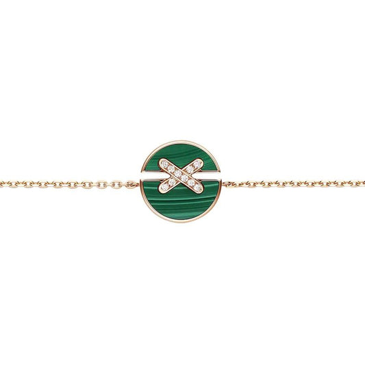 [TOPON]JEUX DE BRACELET MALACHITE PINK GOLD DIAMONDS